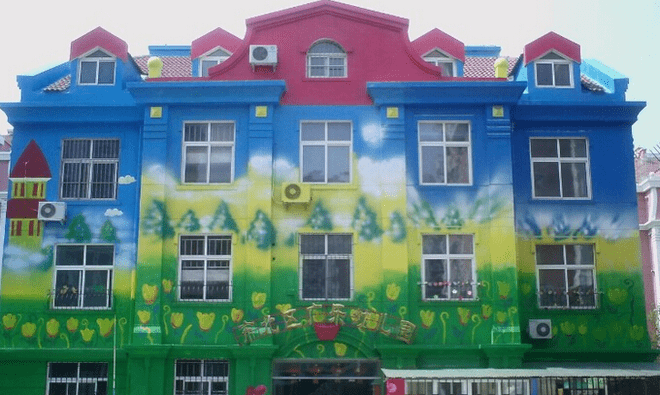 幼兒園彩繪，丙烯、乳膠漆有什么不同